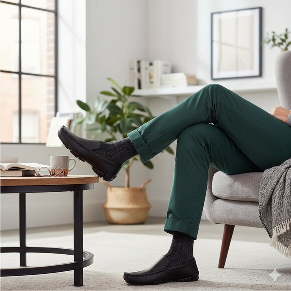 Men’s Kenneth Cole Reaction Loafers Size 10.5 – Black – Stylish & Comfortable - Picture 6 of 7